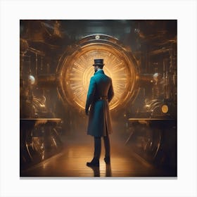 Man In Top Hat 1 Canvas Print
