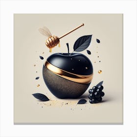 Apple with honey 1 Canvas Print