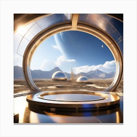 Futuristic Spaceship 42 Canvas Print