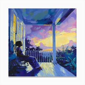 Sunset On The Porch Canvas Print