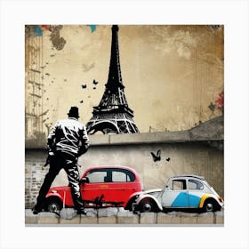 Paris Street Art 1 Canvas Print