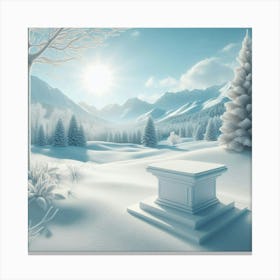 Winter Landscape Canvas Print