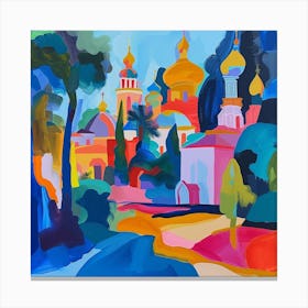 Abstract Travel Collection St Petersburg Russia 1 Canvas Print