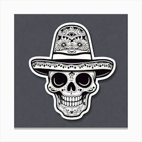 Day Of The Dead Skull 16 Canvas Print