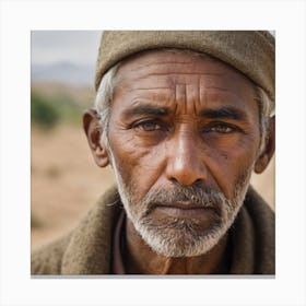 Portrait Of An Indian Man Canvas Print