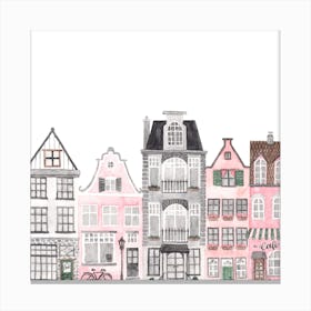Amsterdam Houses 1 Canvas Print