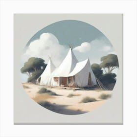 Teepee Tent Canvas Print