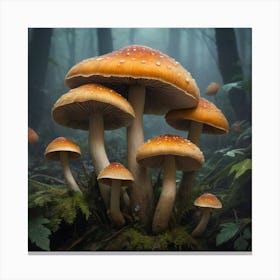 Fantastic Fungi Art Print Canvas Print