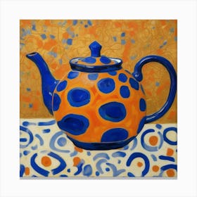 Spotted Teapot Canvas Print