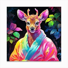 Samurai Deer Canvas Print