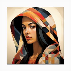 Geometric Abstraction Peruvian Woman 02 Canvas Print