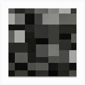 Black And White Squares Canvas Print