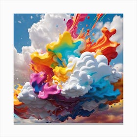 Colorful Clouds Canvas Print