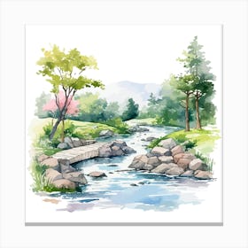 Watercolor Landscape 6 Canvas Print