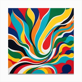 LEAP FROG ABSTRACT ART Canvas Print