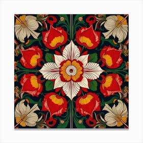 Flower pattern 1 Canvas Print