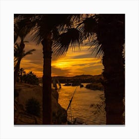 Sunset In Egypt Canvas Print