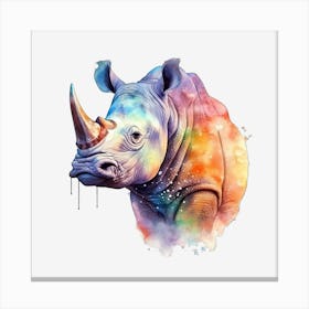 Rhino Watercolor Painting 1 Leinwandbilder