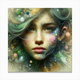 Space Girl Canvas Print