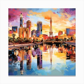 Las Vegas Skyline Canvas Print