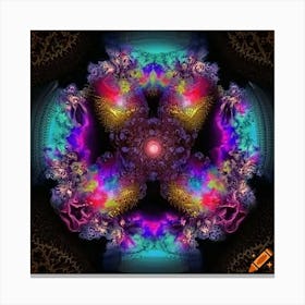 Psychedelic Mandala Canvas Print