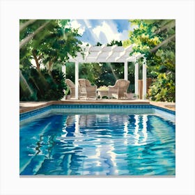 Swimming Pool Canvas Print