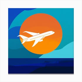 Airplane In The Sky 2 Canvas Print