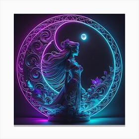 Lunar Symphony Canvas Print