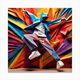 Origami Dancer 74 Canvas Print