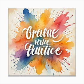 Calligraphy 5 Canvas Print