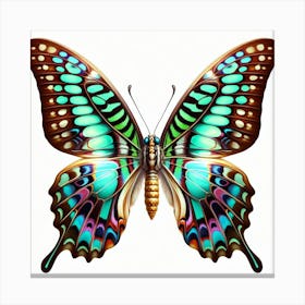 Butterfly of Graphium agamemnon 3 Canvas Print