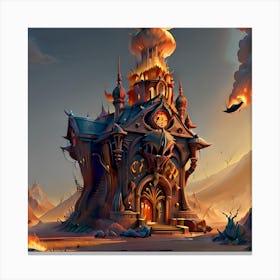 Fantasy Castle Canvas Print