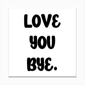 Love You IV Canvas Print