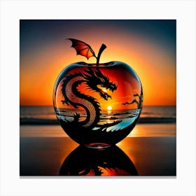 Dragon Apple Canvas Print