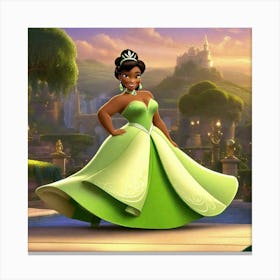 Princess And The Frog Canvas Print