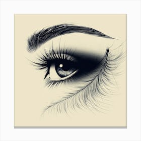 Feathered Eye Canvas Print