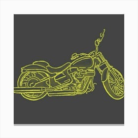 Motorcycle Drawing Canvas Print