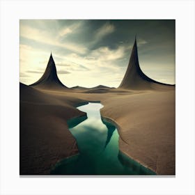 Desert Landscape - Desert Stock Videos & Royalty-Free Footage 2 Canvas Print