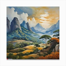 Firefly Wall Paintig 96016 Canvas Print