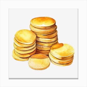 Gold Coins 1 Canvas Print