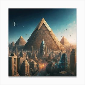 Egyptian City 2 Canvas Print