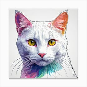 Portrait Of A Cat 1 Canvas Print