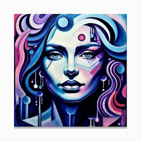 Futuristic Woman Canvas Print