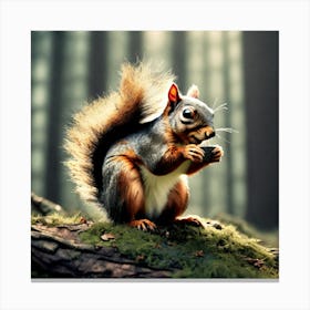 Squirrel In The Forest 188 Canvas Print