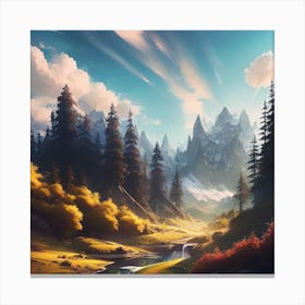 Landscape Painting 83 Canvas Print