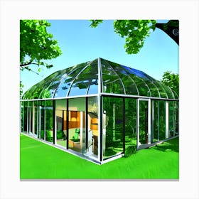 Glass House 2 Canvas Print