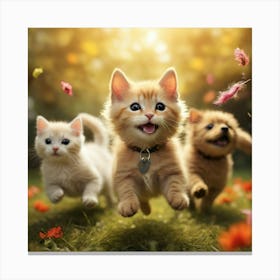 Cute Kittens 3 Canvas Print