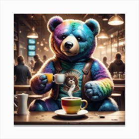 Rainbow Bear Canvas Print