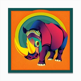 Rhino 5 Canvas Print