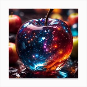 Galaxy Apple Canvas Print